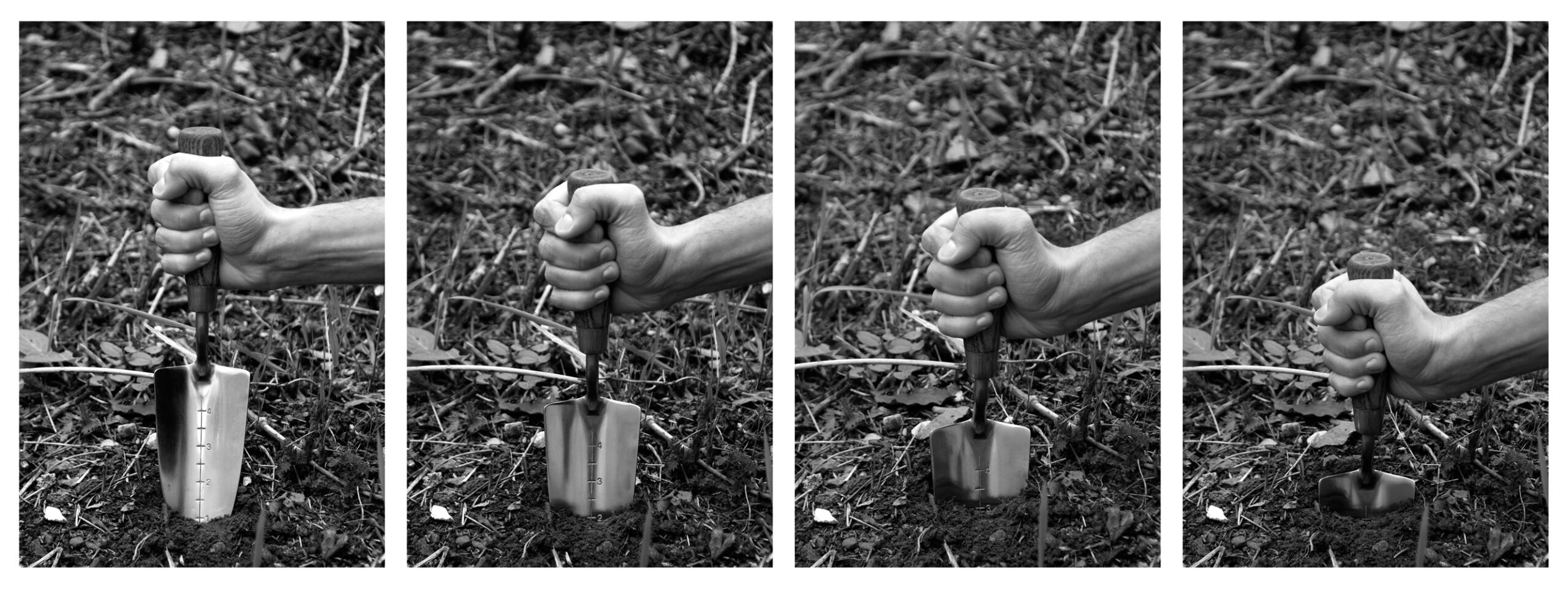 Políptico Chão Medido de Felippe Moraes que reflete sobre a medição e divisão da terra.