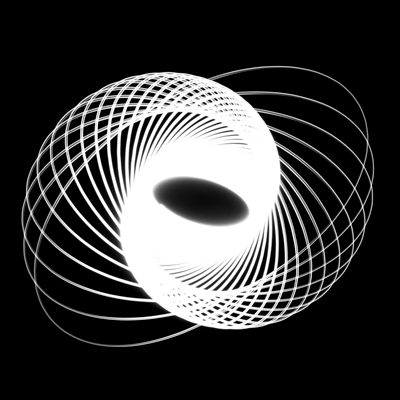 Fotografia da série Movimento Pendular de Felippe Moraes mostrando rastro de luz produzido por lanterna em movimento pendular. arte contemporânea brasileira