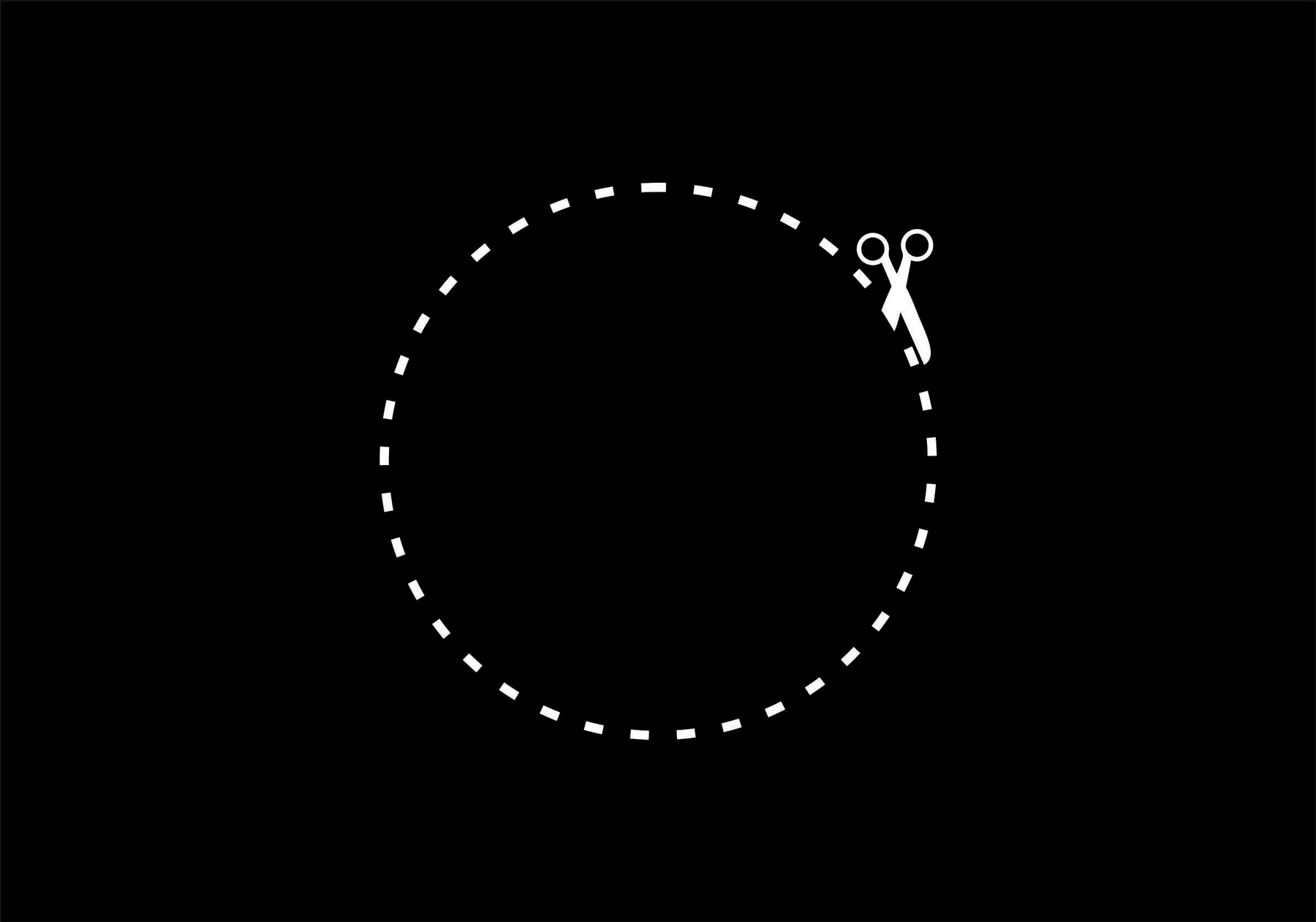 Bandeira Revolução Faça Você Mesmo de Felippe Moraes com linha pontilhada circular indicando corte no tecido